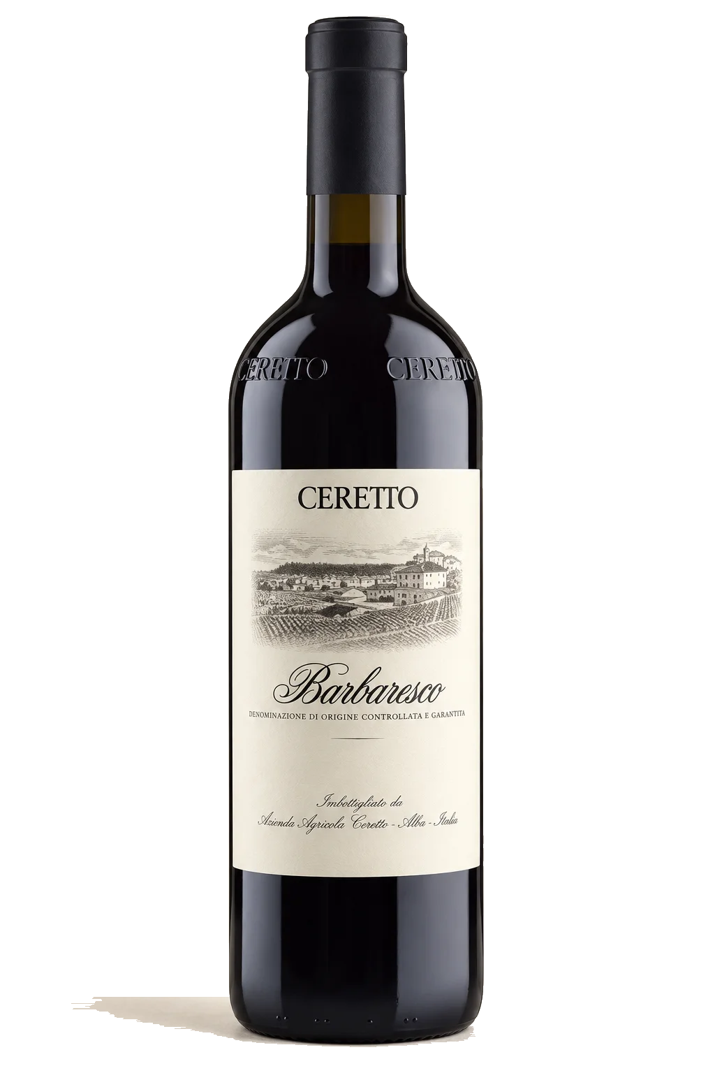 Representative Ceretto Barbaresco bottle illustration