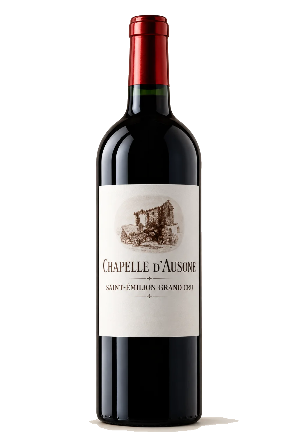 Representative Chapelle d’Ausone bottle illustration