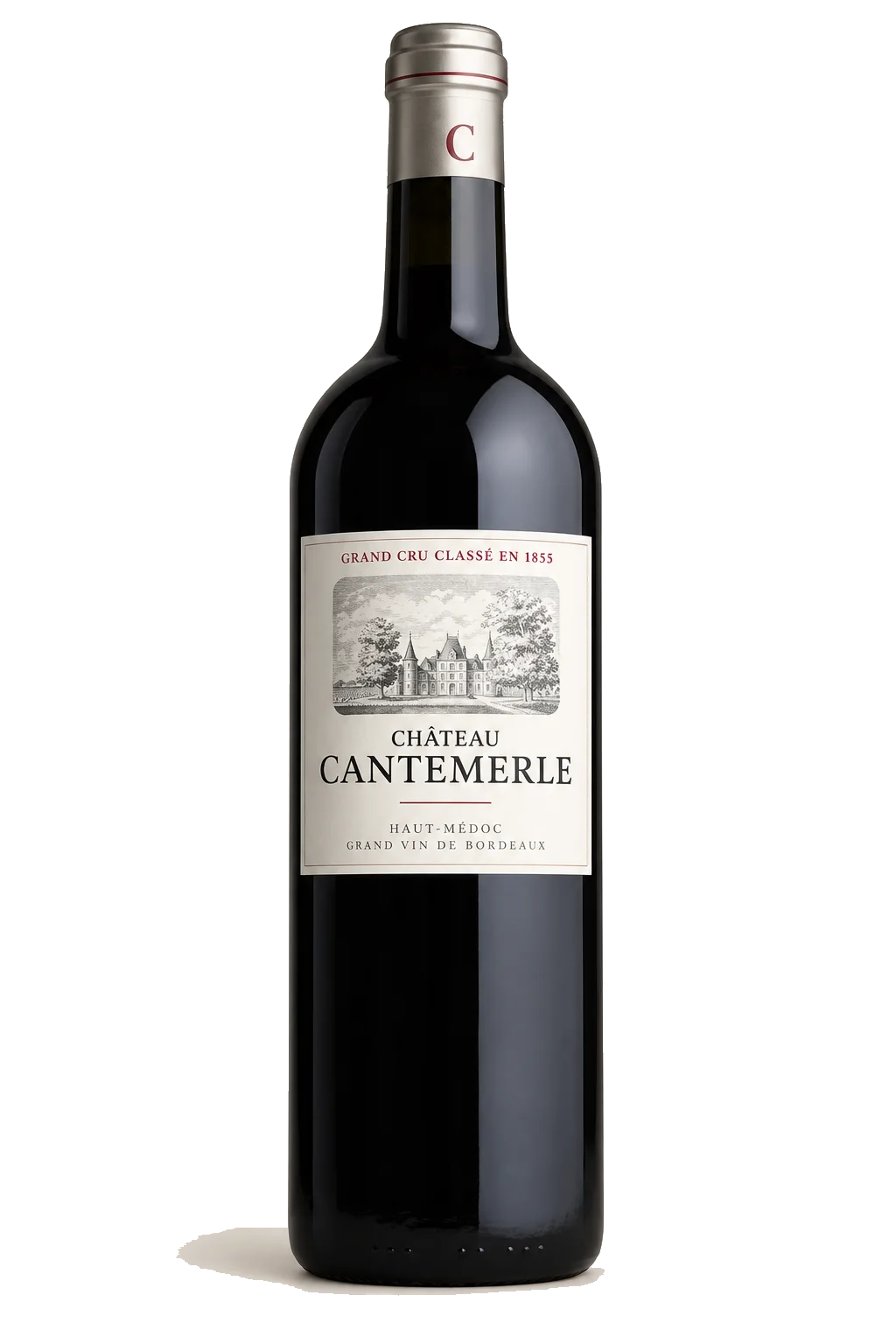 Representative Château Cantemerle bottle illustration