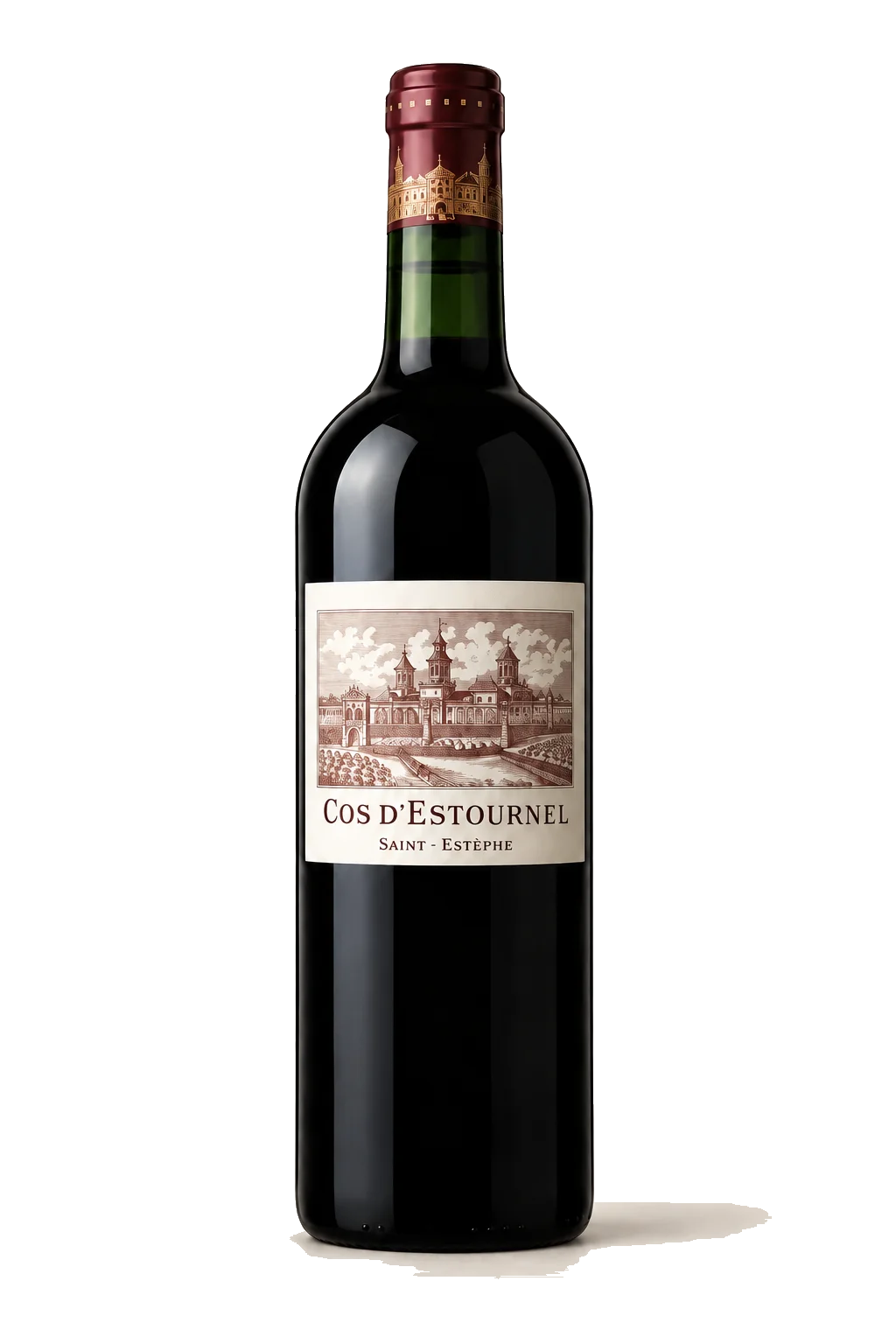 Representative Château Cos d’Estournel bottle illustration