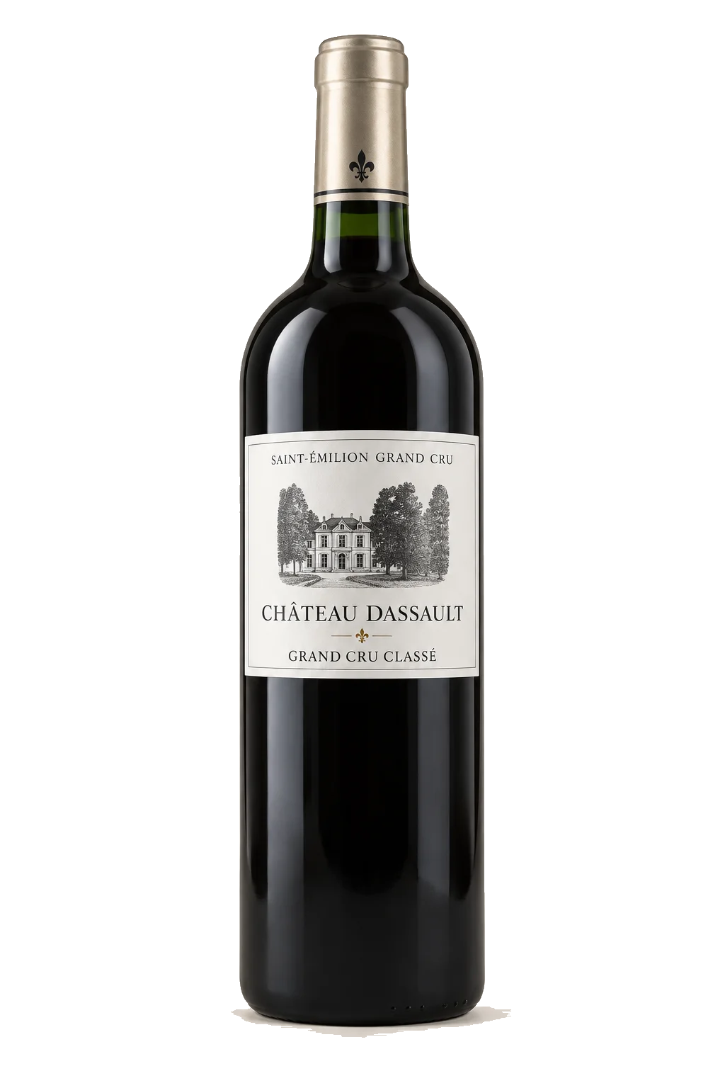 Representative Château Dassault bottle illustration