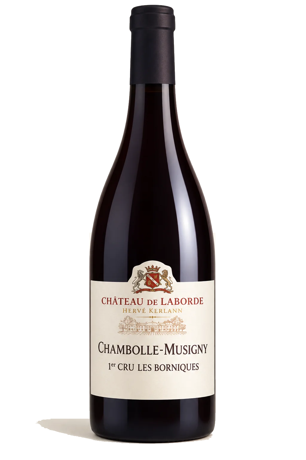 Representative Château de Laborde Hervé Kerlann Chambolle-Musigny 1er Cru Les Borniques bottle illustration