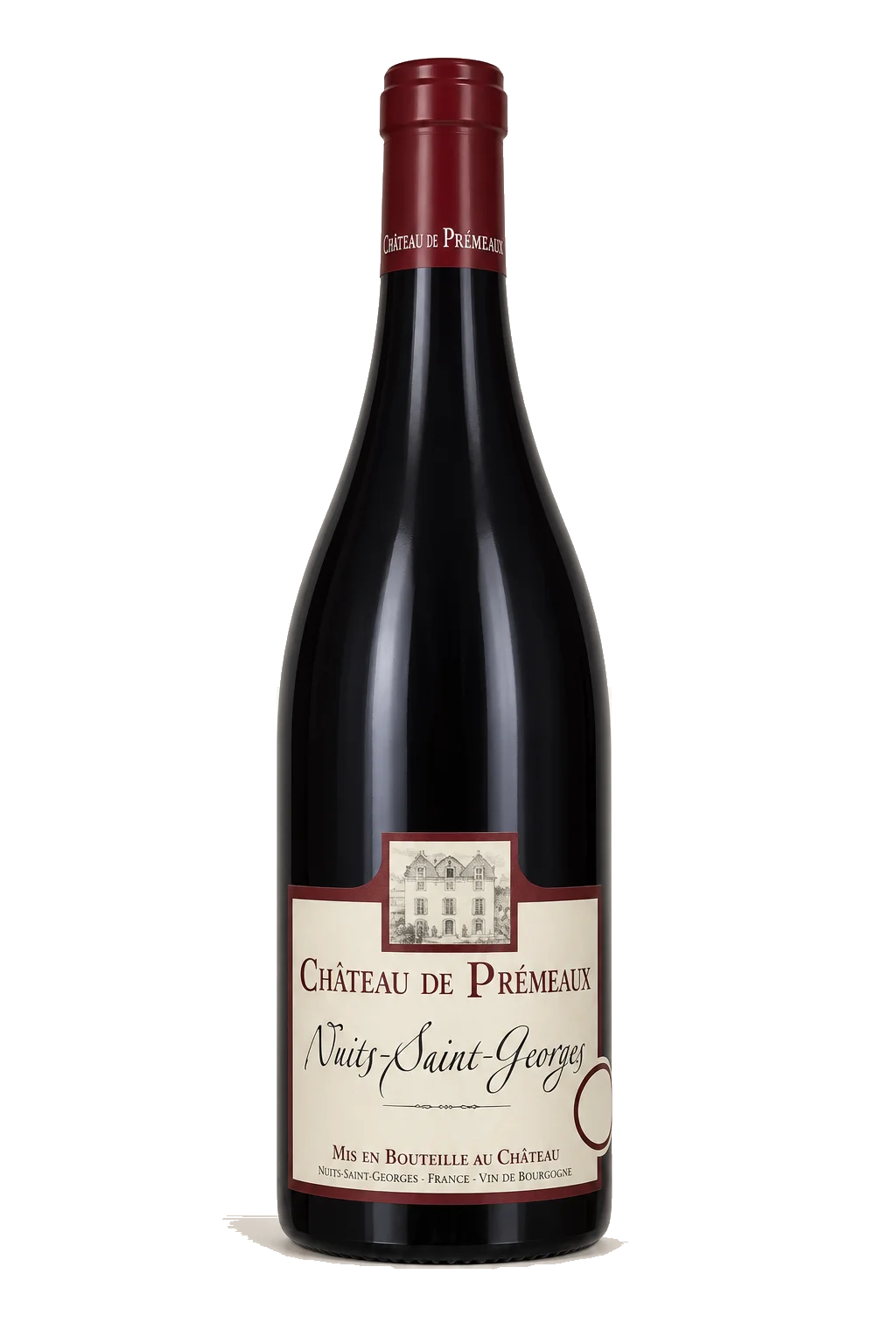 Representative Château de Prémeaux Nuits-Saint-Georges bottle illustration