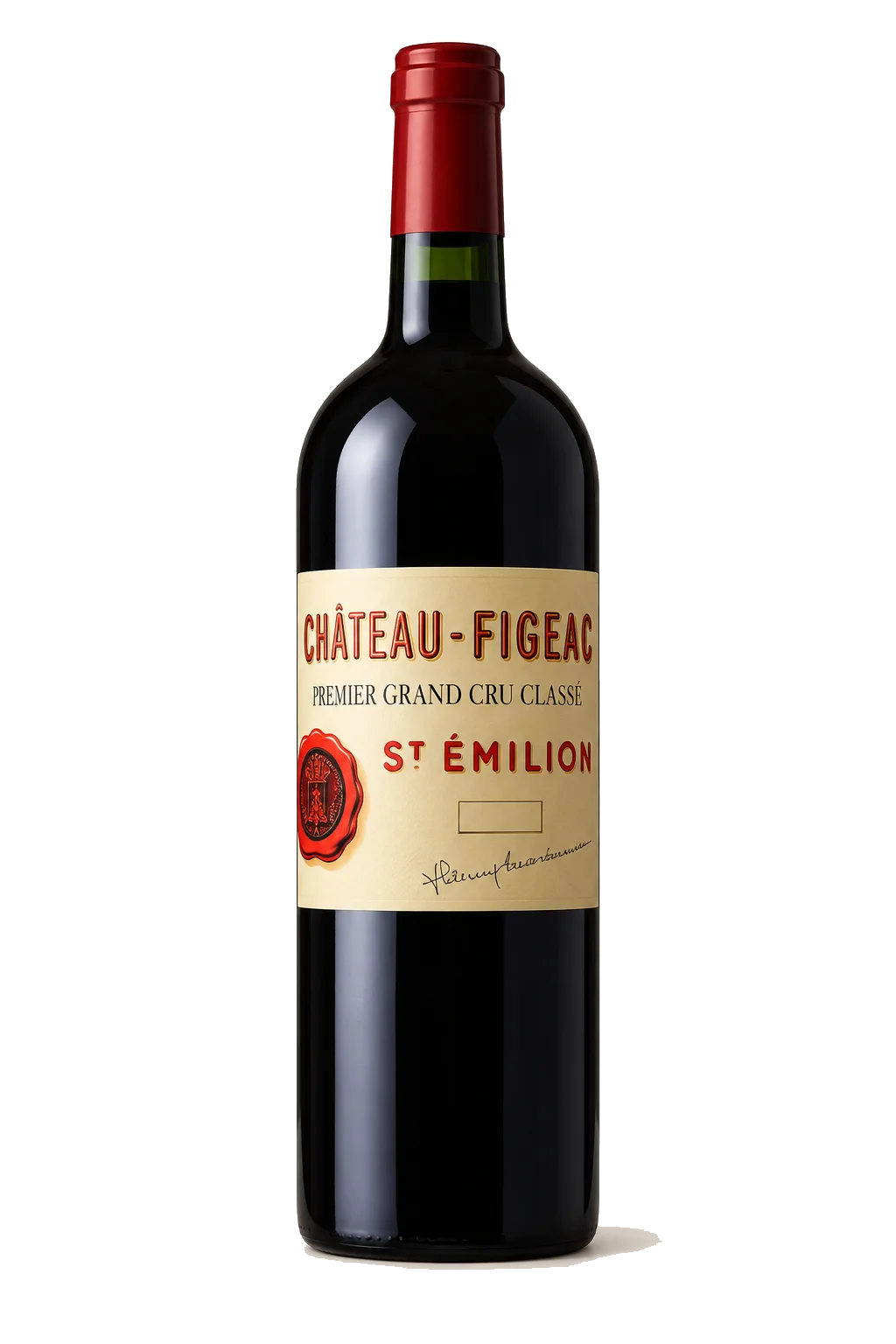 Representative Château Figeac bottle illustration