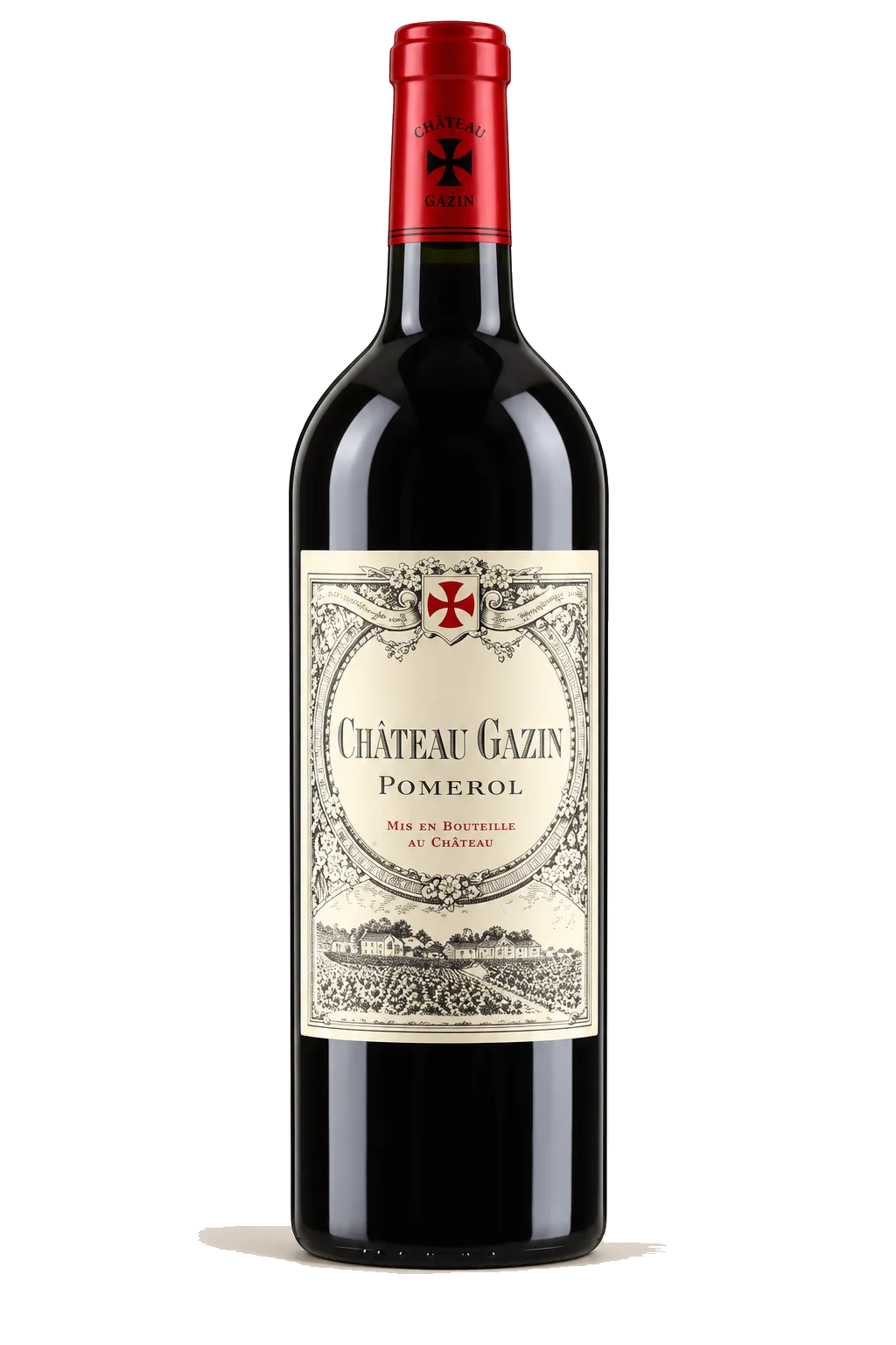 Representative Château Gazin bottle illustration