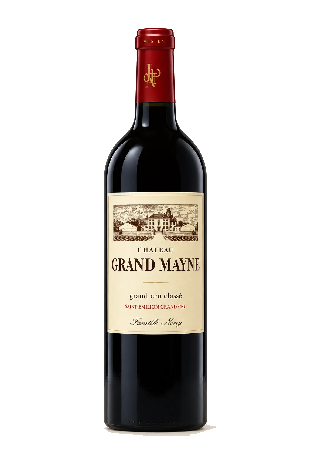 Representative Château Grand Mayne bottle illustration