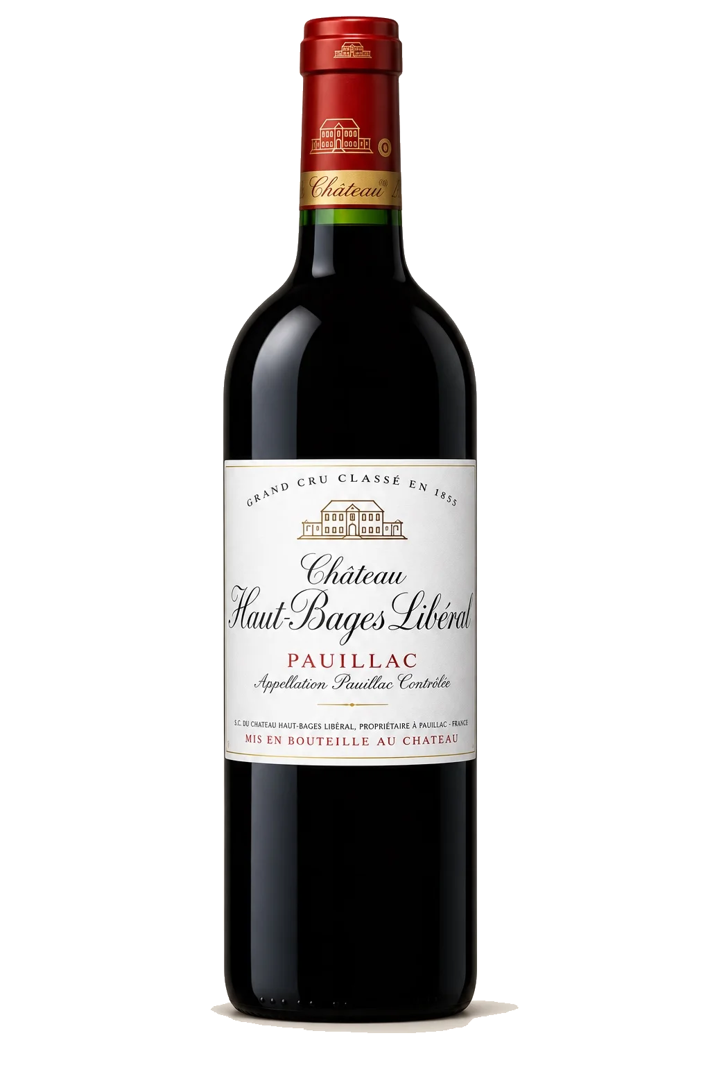 Representative Château Haut-Bages Libéral bottle illustration