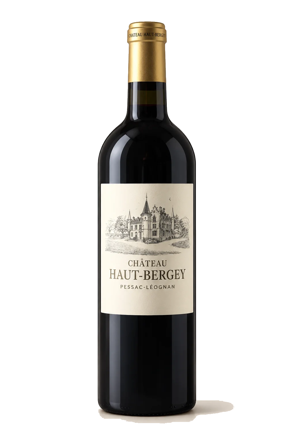 Representative Château Haut-Bergey bottle illustration