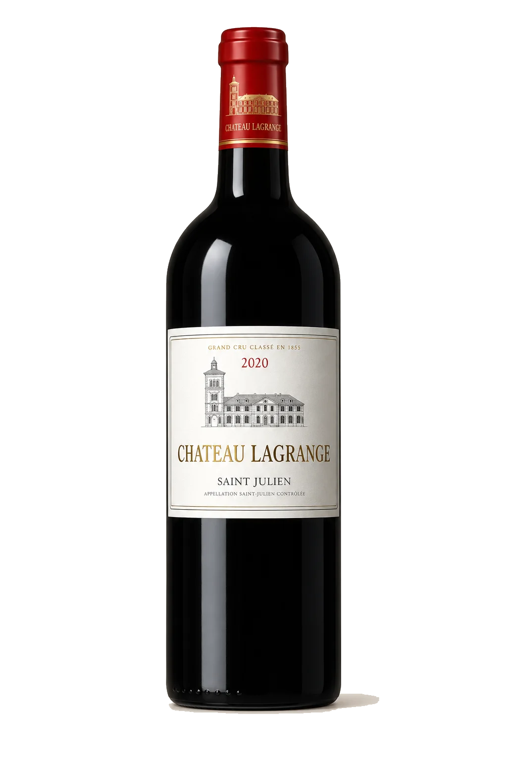 Representative Château Lagrange bottle illustration