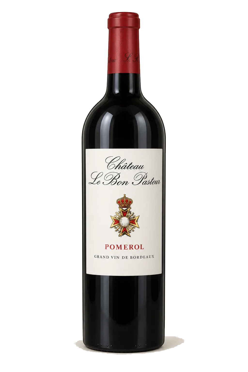 Representative Château Le Bon Pasteur bottle illustration