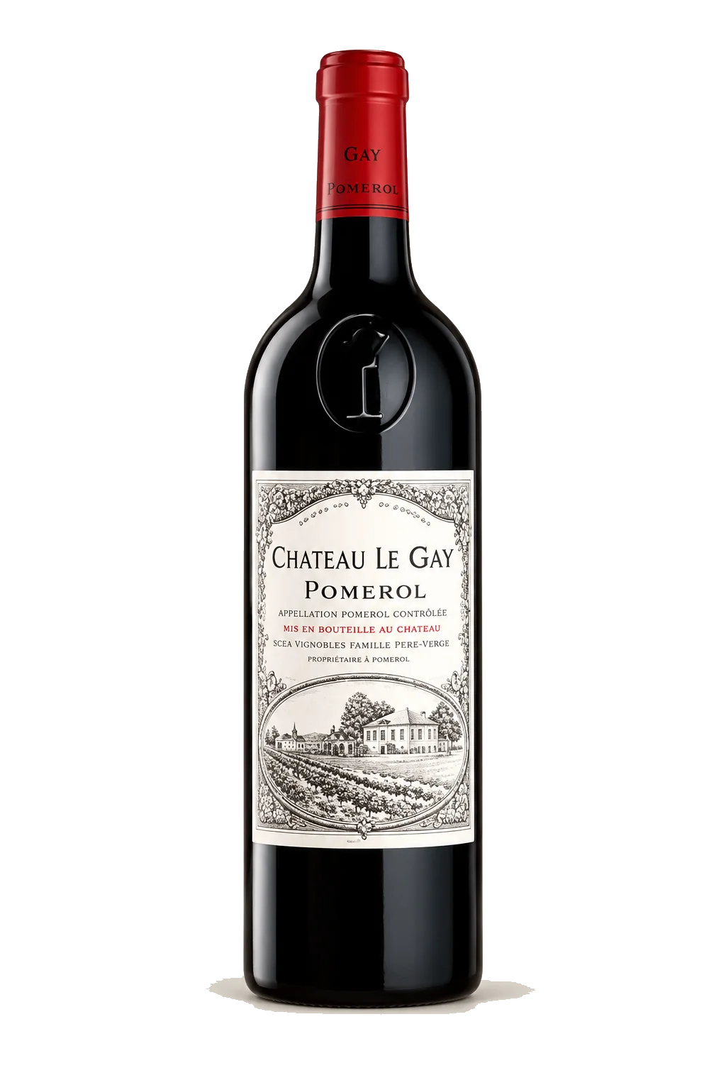 Representative Château Le Gay bottle illustration