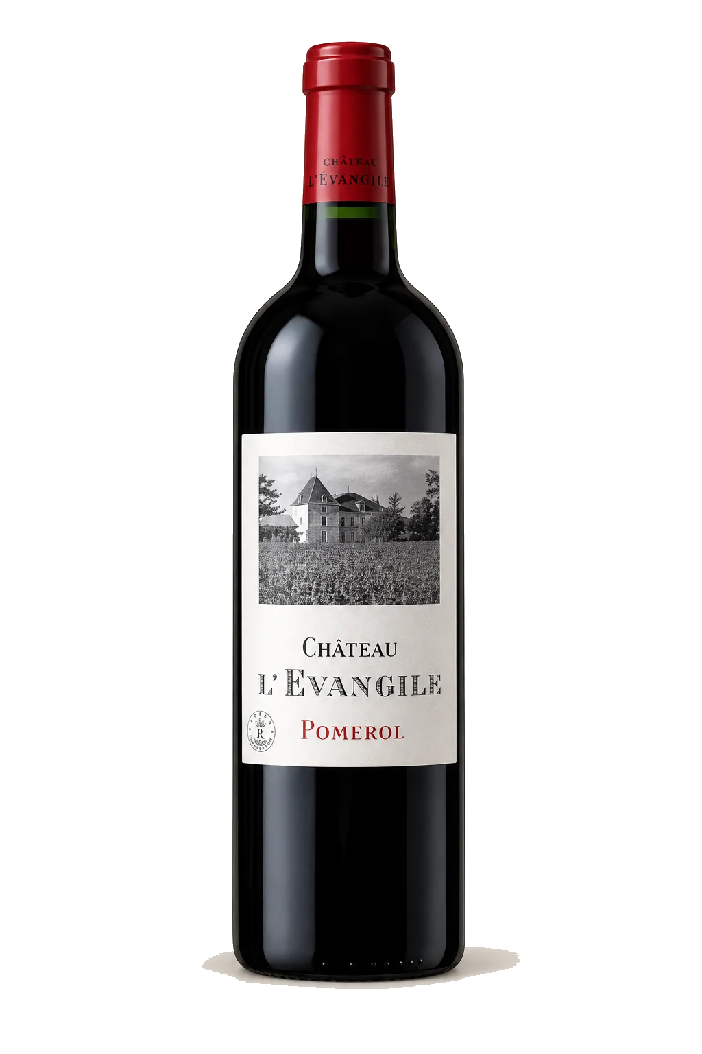 Representative Château L’Évangile bottle illustration