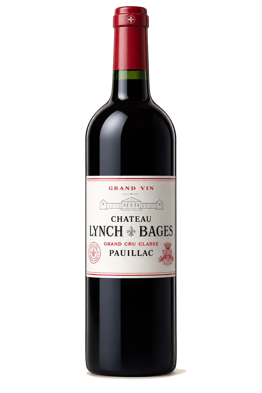 Representative Château Lynch-Bages bottle illustration