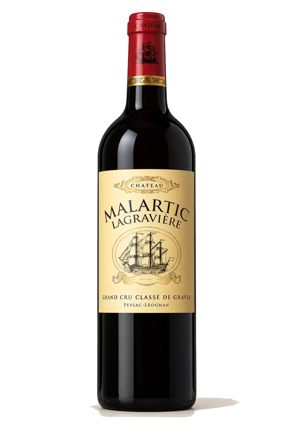 Representative Château Malartic-Lagravière bottle illustration
