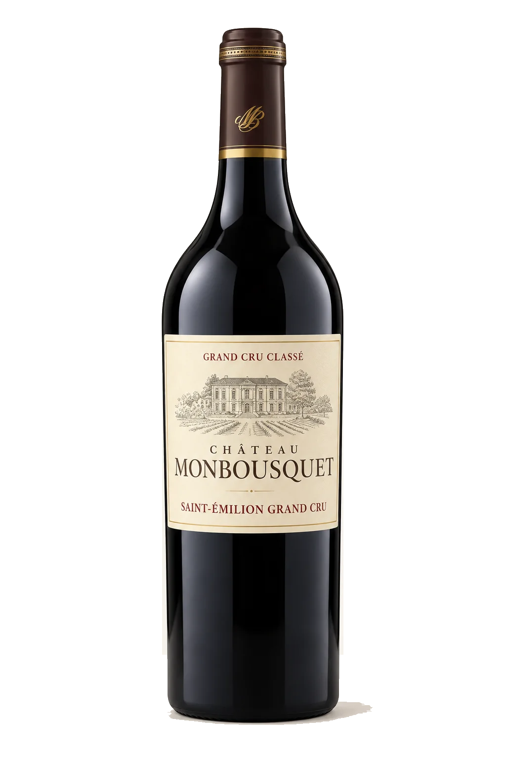 Representative Château Monbousquet bottle illustration