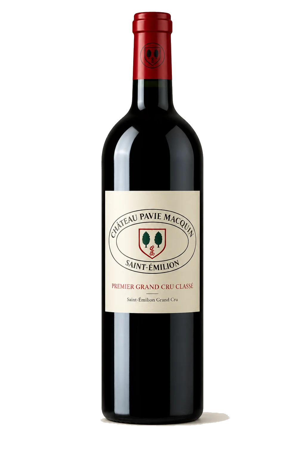 Representative Château Pavie Macquin bottle illustration