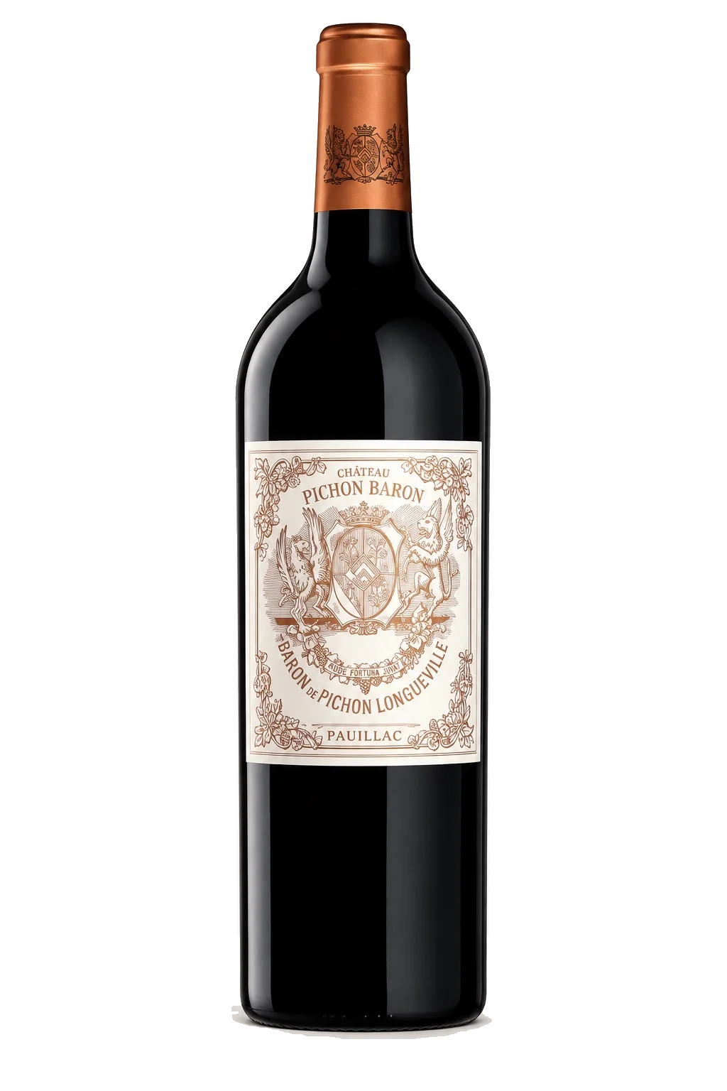 Representative Château Pichon Baron bottle illustration