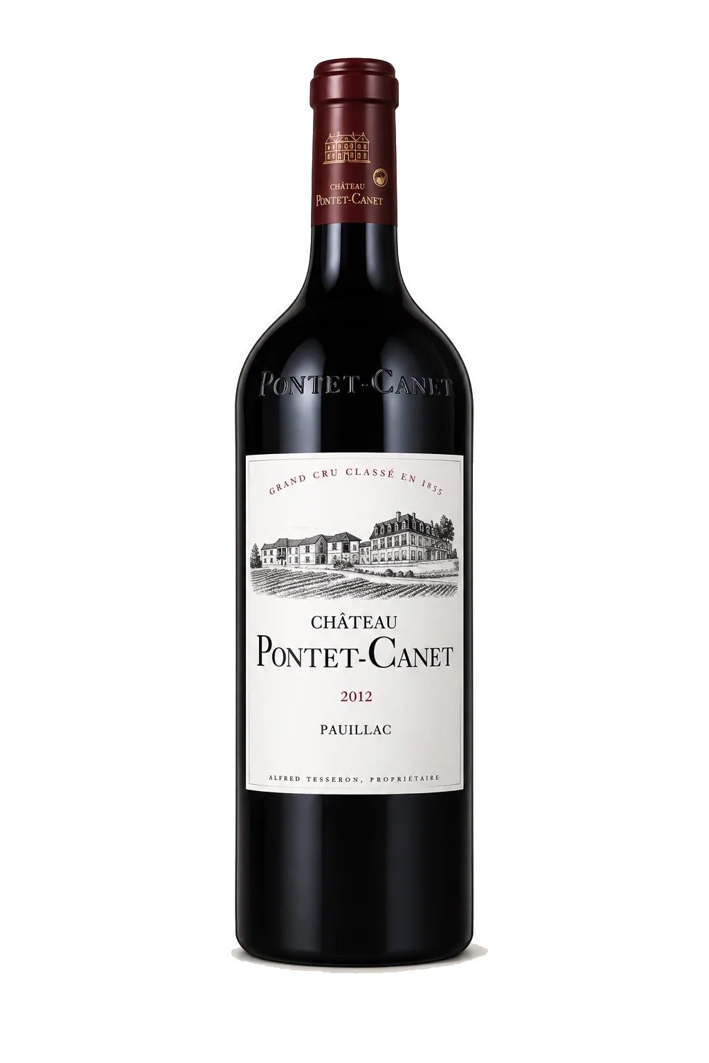 Representative Château Pontet-Canet bottle illustration