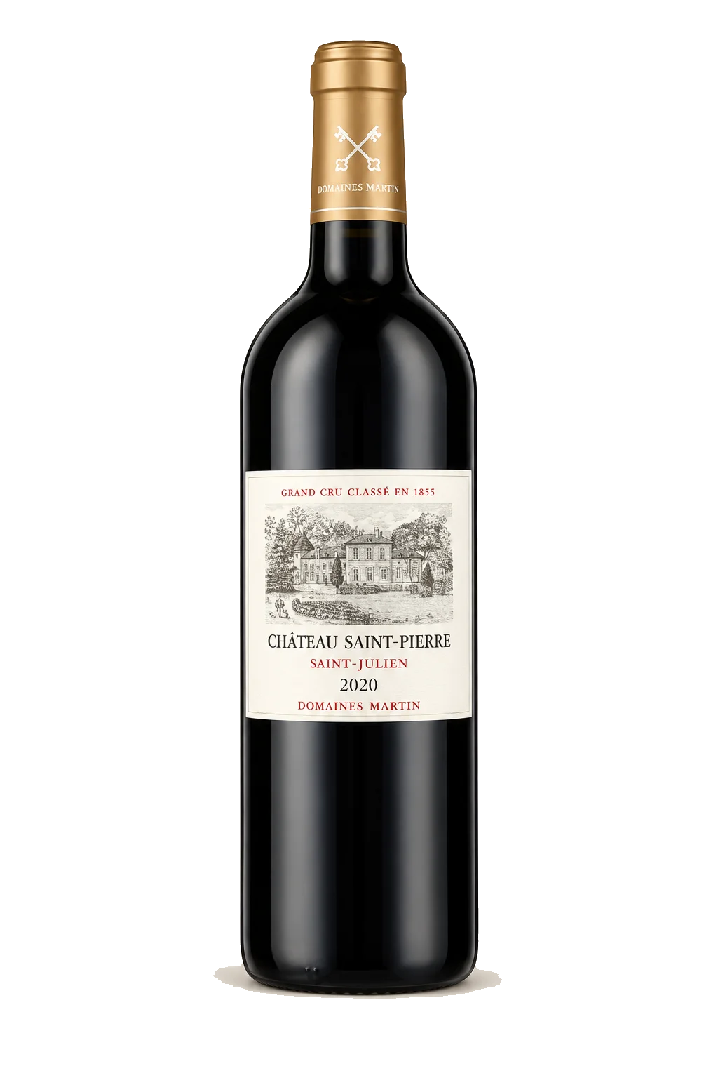 Representative Château Saint-Pierre bottle illustration