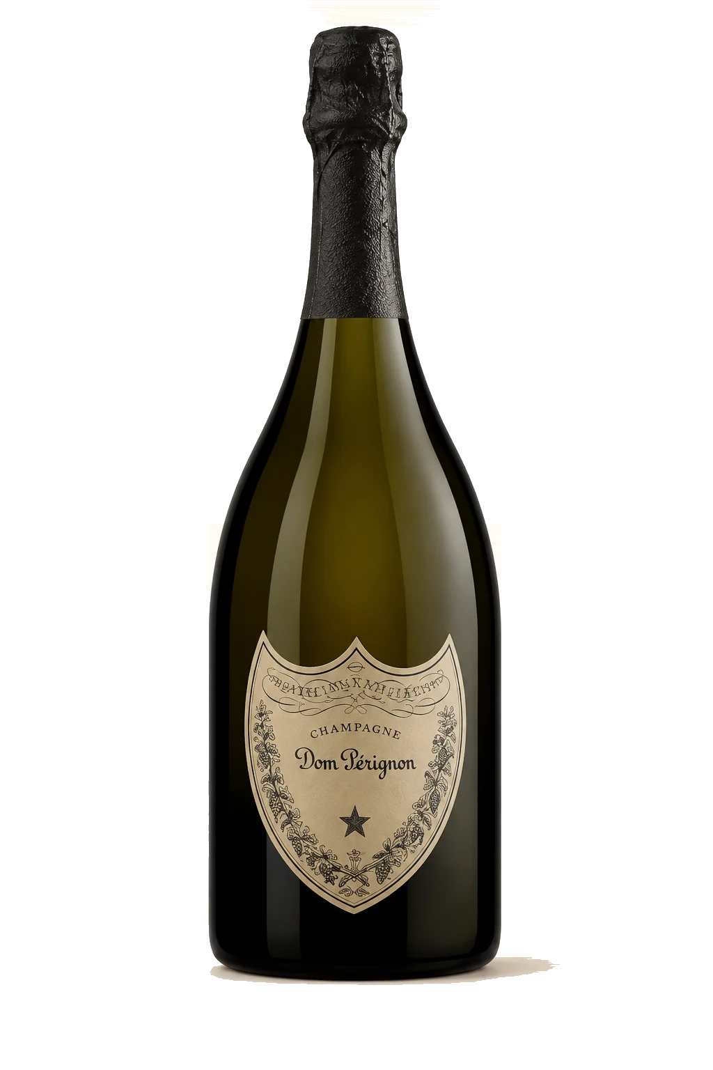 Representative Dom Pérignon bottle illustration
