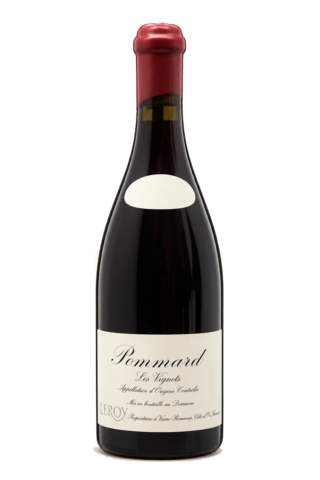 Representative Domaine Leroy Pommard Les Vignots bottle illustration