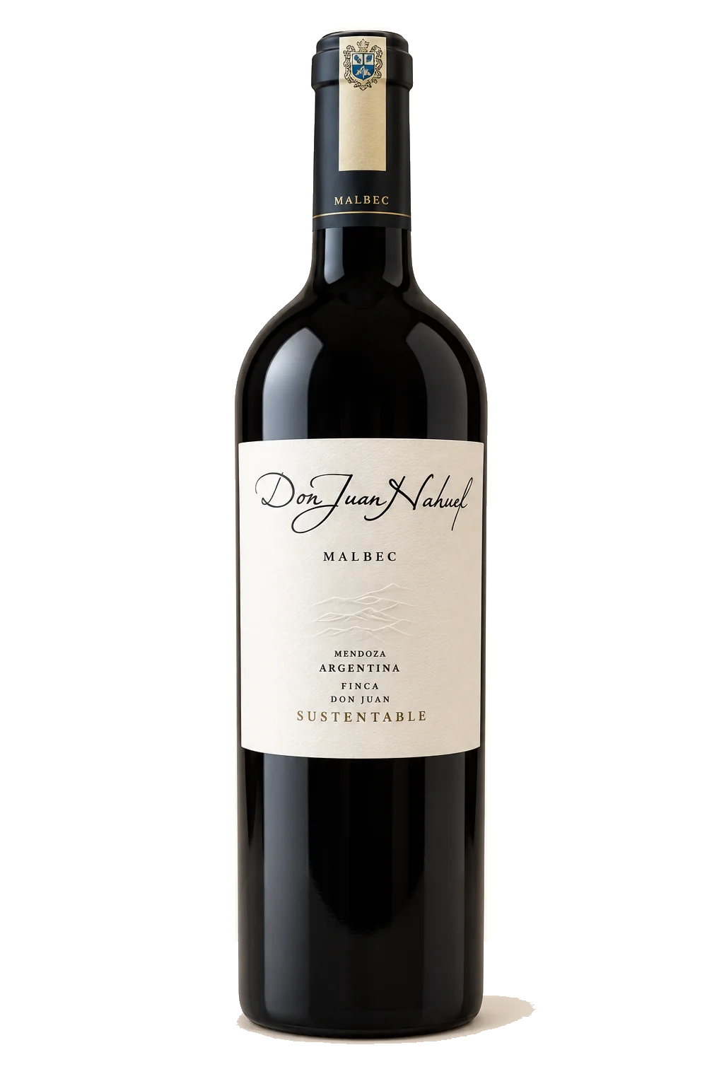 Representative Don Juan Nahuel Malbec bottle illustration