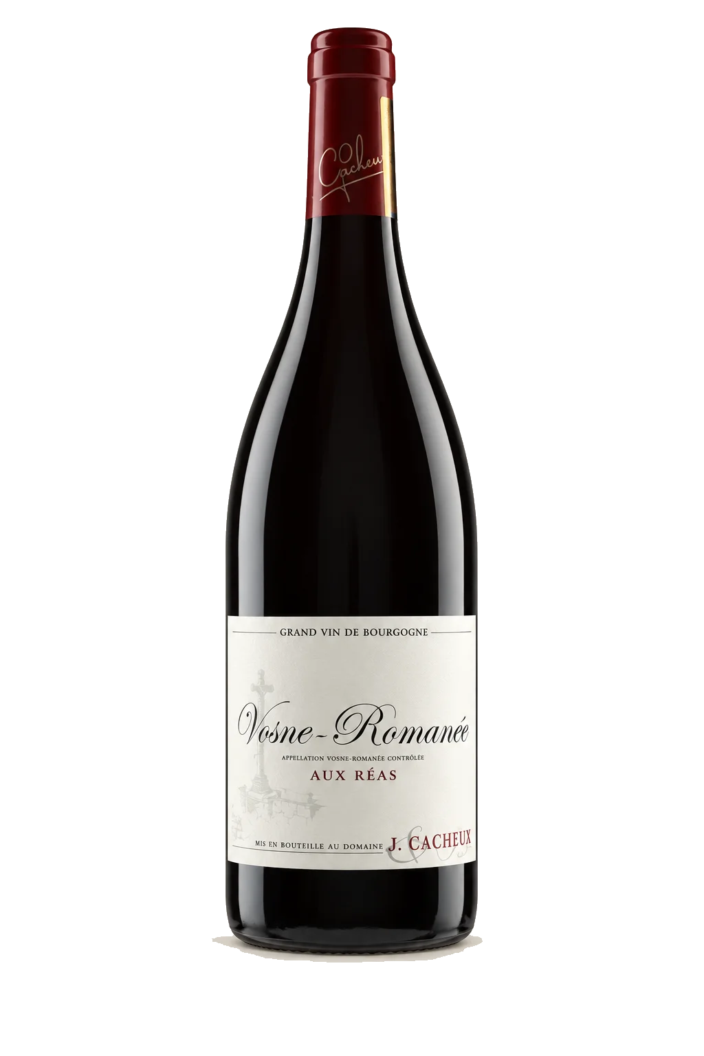 Representative Jacques Cacheux Vosne-Romanée Aux Réas bottle illustration
