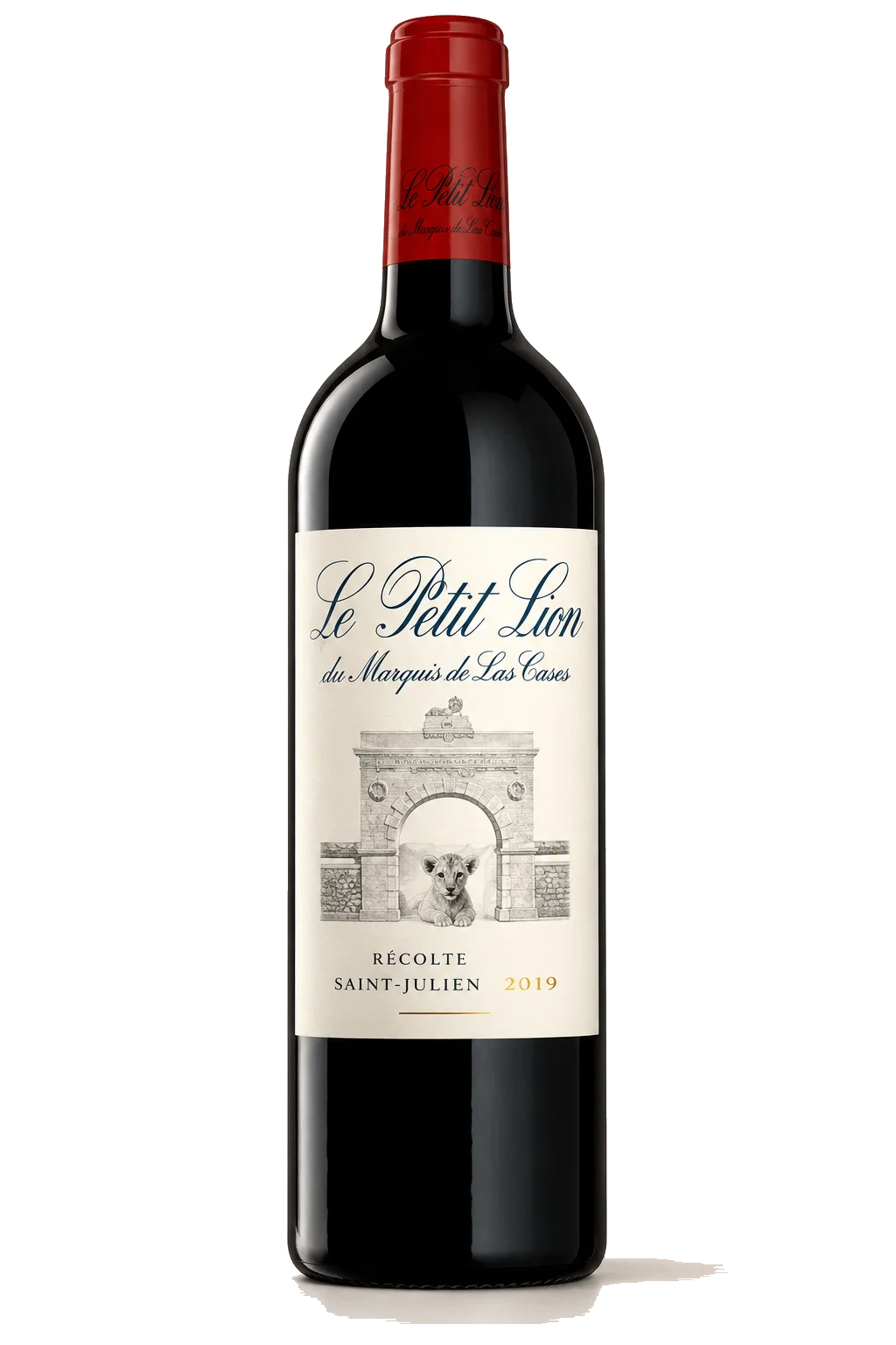 Representative Le Petit Lion du Marquis de Las Cases bottle illustration