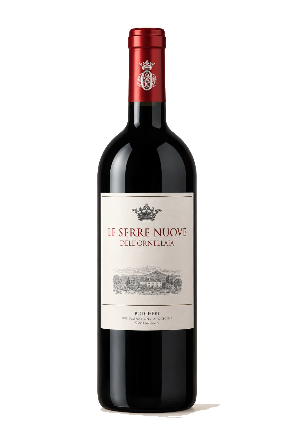 Representative Le Serre Nuove dell’Ornellaia bottle illustration