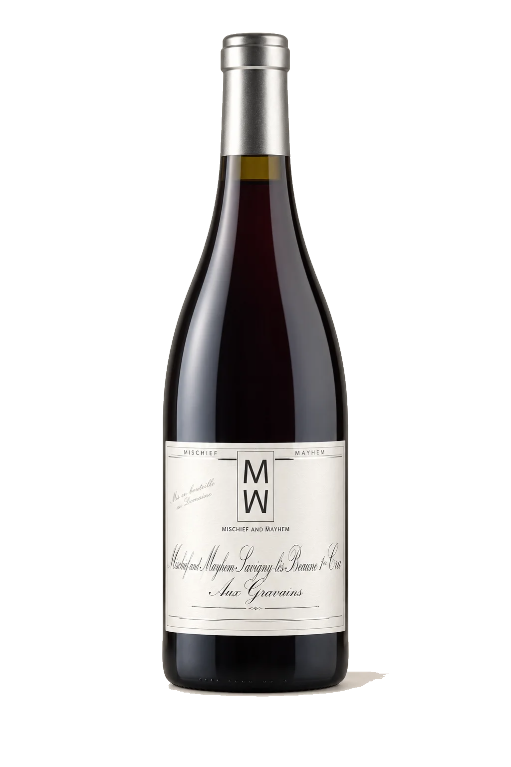 Representative Mischief and Mayhem Savigny-lès-Beaune 1er Cru Aux Gravains bottle illustration