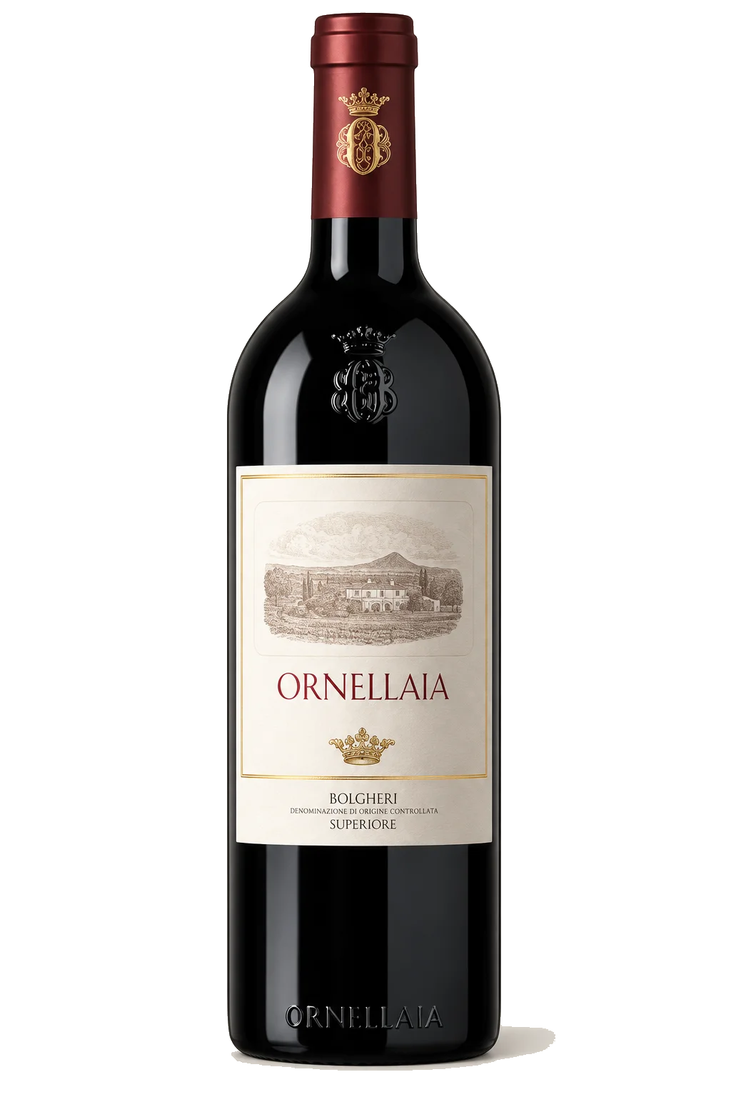 Representative Ornellaia Bolgheri Superiore bottle illustration