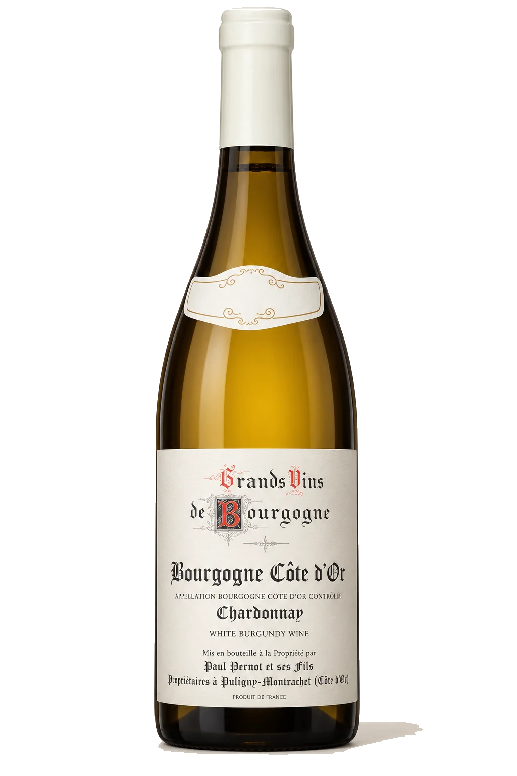 Representative Paul Pernot Bourgogne Côte d’Or Chardonnay bottle illustration