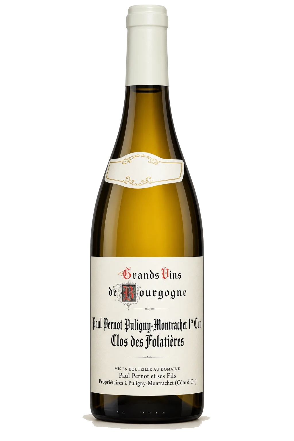 Representative Paul Pernot Puligny-Montrachet 1er Cru Clos des Folatières bottle illustration