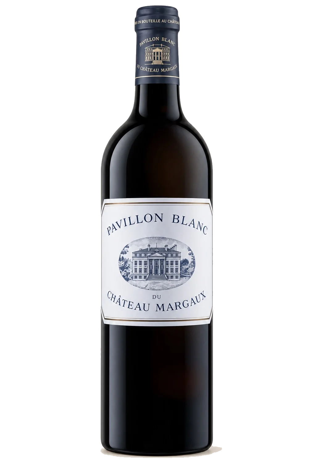 Representative Pavillon Blanc du Château Margaux bottle illustration