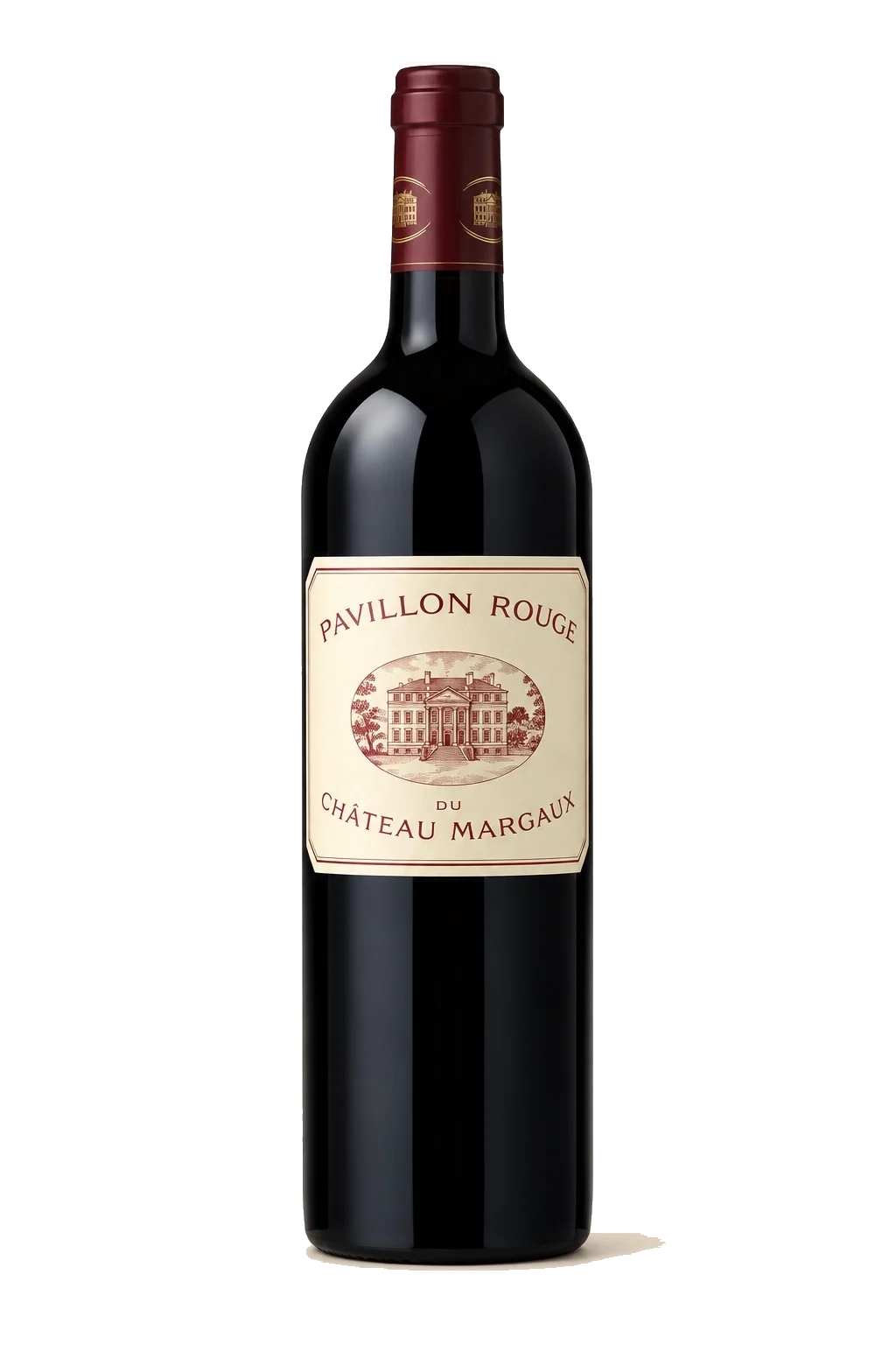 Representative Pavillon Rouge du Château Margaux bottle illustration
