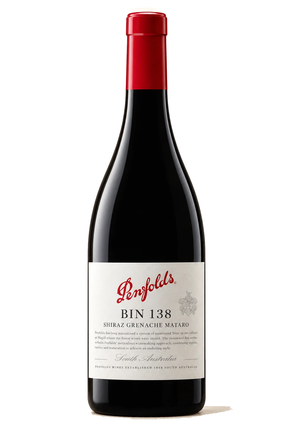 Representative Penfolds Bin 138 Shiraz Grenache Mataro bottle illustration