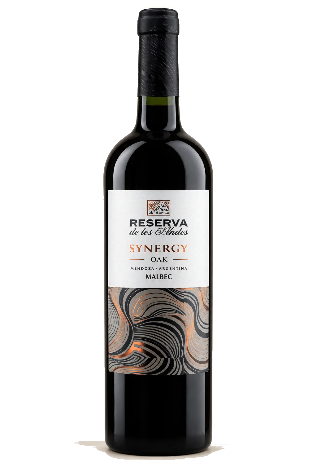 Representative Reserva de los Andes Synergy Oak Malbec bottle illustration