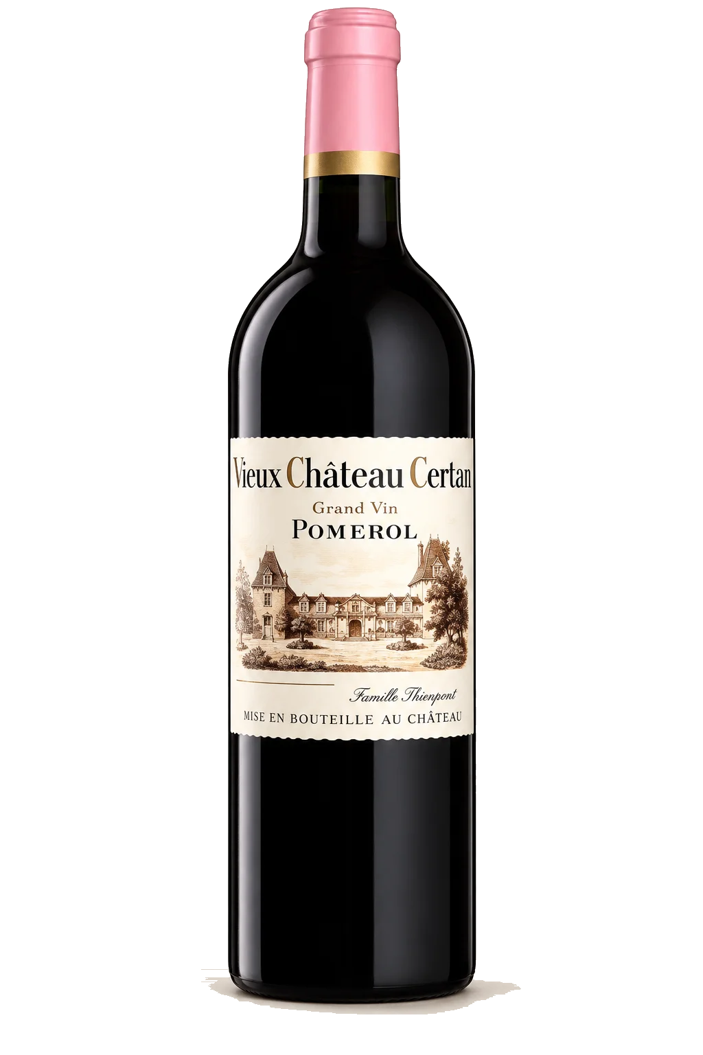 Representative Vieux Château Certan bottle illustration